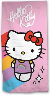 Produktbild von Hello Kitty Kinder Mikrofaser Strandtuch Handtuch Badetuch 70x140 cm