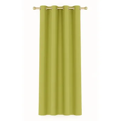 Image de Rideau opaque "Ellen" avec oeillets, écharpe à oeillets vert 140x175 cm