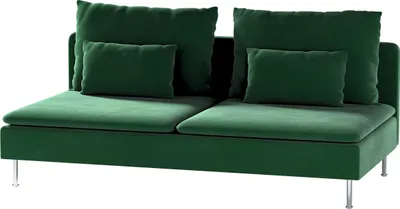 Produktbild von Dekoria Bezug für Söderhamn Sitzelement 3, grün, Bezug für Sitzelement 3