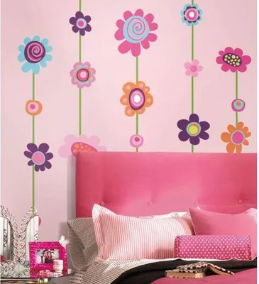 Produktbild von RoomMates - Wandsticker Flower Strip