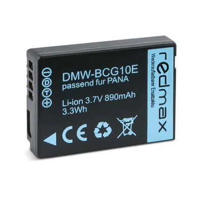 Produktbild von Redmax Akku für Panasonic DMW-BLG10 DMW-BLG10E DC-GX9 DMC-GX7  730 mAh