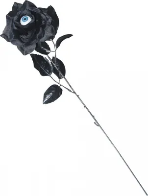 Produktbild von Schwarze Rose mit Auge als Halloween & Gothic Deko-Blume