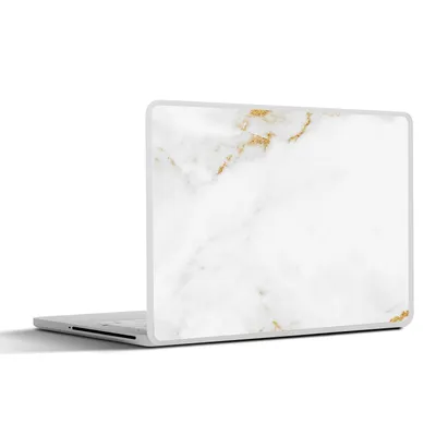 Produktbild von MuchoWow® Laptop Aufkleber Sticker Cover Marmor - Gold - Weiß - Luxus 30x21 cm - Sticker für Laptop - Selbstklebend