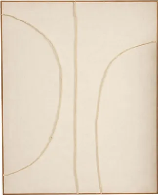 Produktbild von Mica Decorations Wanddeko - Wandbild Japandi Abstrakt 100 x 80 x 3,5 cm - Wandbilder Wohnzimmer oder Schlafzimmer - Beige