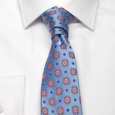 Produktbild von Herren Krawatte aus Seiden-Jacquard mit eingewebtem Muster für formelle Anlässe