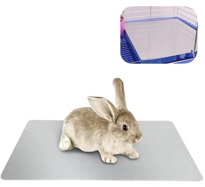 Produktbild von Kühlplatte für Haustiere – Aluminium – 30 x 20 cm – Geeignet für Kaninchen, Meerschweinchen und Hamster