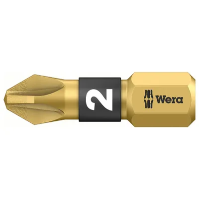 Produktbild von Wera 05056702001, 1 Stück(e), Pozidriv, PZ 2, 25 mm, 25,4 / 4 mm (1 / 4"), Hexagonal