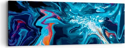 Produktbild von Bild auf Leinwand - Leinwandbild - Abstraktion modern - 90x30cm - Wand Bild - Wanddeko - Wandbilder - Leinwanddruck - Bilder - Kunstdruck - Wanddekoration - Leinwand bilder - Wandkunst - AB90x30-4085