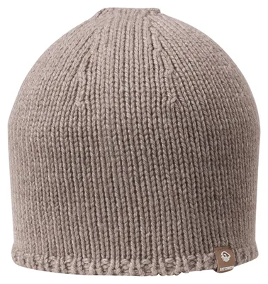 Giesswein Unisex leichte Strickmütze Merinowolle Hohe Munde in grau