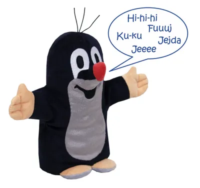 Obrázek produktu pro Maňásek na ruku Krtek mluví 21 cm černý, 20904Z