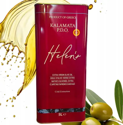 Produktbild von GR Estate Kalamata P.D.O. Olivenöl Extra Vergine 5 L – Griechisches Kaltgepresstes Olivenöl aus Koroneiki-Oliven