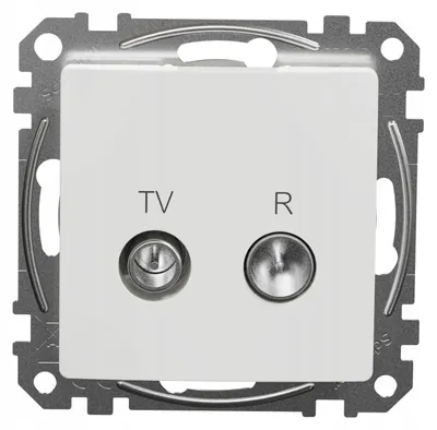 Produktbild von Schneider Sedna Design R/TV Durchgangsdose 10dB Weiß