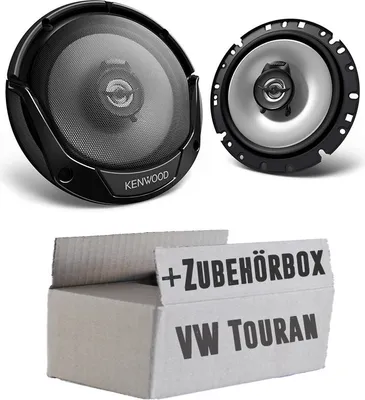 Produktbild von Lautsprecher Boxen Kenwood KFC-S1766 - 16,5cm 2-Wege Koaxialsystem Auto Einbausatz - Einbauset passend für VW Touran 1 Front - justSOUND