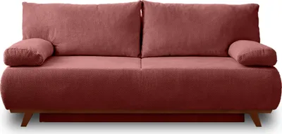 Image de Best Mobilier Cristal - canapé 3 places - convertible avec coffre - en velours texturé , Rose