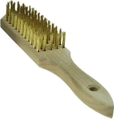 Produktbild von Drahtbürste 6-Reihen aus Holz Metallbürste Stahlbürste Handdrahtbürste SD6
