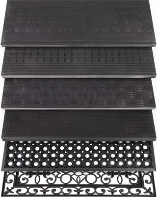 Productafbeelding van Famanu antislip rubbermat, 75 cm - waterbestendig, geschikt voor buitentrappen