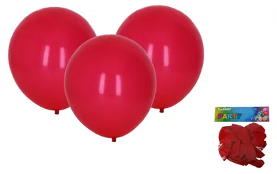 Zdjęcie produktu dla Balon Dmuchany 30cm - Zestaw 10szt Czerwony