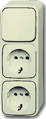 Produktbild von BUSCH JAEGER 2601/6/2300/2 EAP - Typ F - 2P+E - Beige - 250 V - 16 A - 63 mm