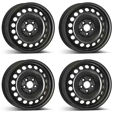 Productafbeelding van 4 stalen velgen, 5.5Jx15 inch, ET40, 5x100 steek, geschikt voor Volkswagen Polo