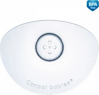 A clear, well-lit product shot of a baby bottle nipple on a white background.
