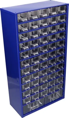 Immagine prodotto di KOTARBAU® Magazzino per minuteria in metallo 55K2M Cassetta di smistamento Cassetta per minuteria Cassetta di stoccaggio per minuteria Blu scuro
