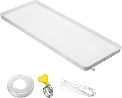 Productafbeelding van Condensafvoerbak - Lekbak Airco - Waterschade Voorkomen - Universele Pasvorm - 91.5x45cm - Grijs