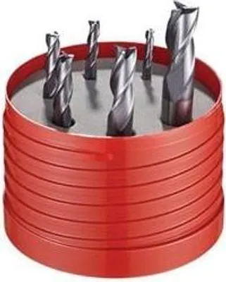 Produktbild von Schaftfräserset Nr.933 D.3/4/5/6/8/10mm Z.3 VHM TiAlN 6tlg.Runddose DORMER