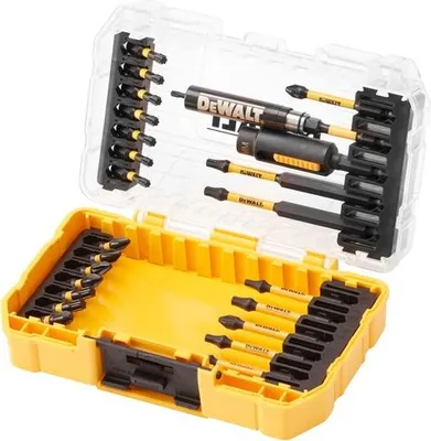Image de Coffret d'embouts de vissage Flextorq 25 pièces de DeWalt dans une mallette robuste