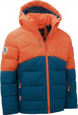 Produktbild von Trollkids Kinder Gryllefjord Isolationsjacke deep orange/madeira blue/deep orange 140