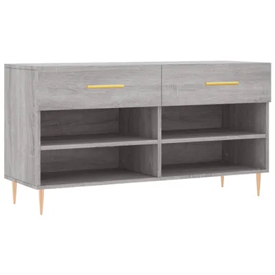 Produktbild von Schuhbank Grau Sonoma 102x35x55 cm Holzwerkstoff