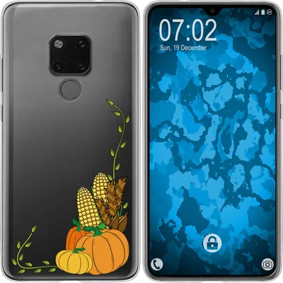 Produktbild von PhoneNatic Case kompatibel mit Huawei Mate 20 Silikon-Hülle Herbst Erntedankfest/Thanksgiving M5