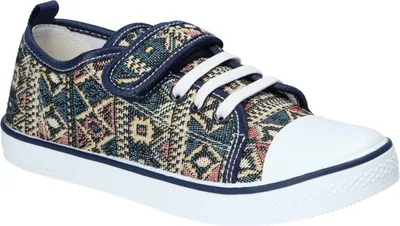 Produktbild von AMERICAN CLUB TEN147 Kinder-Sneaker mit Klettverschluss, Kinderschuhe, Ledereinsatz Marineblaue 31