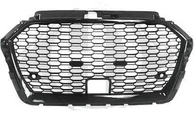 Sportgrill Kühlergrill Schwarz Glanz Waben Gitter für Audi A3 8V 16-20 mit ACC – Produktansicht