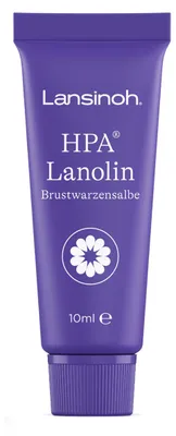 Produktbild von Lansinoh HPA Lanolin Brustwarzensalbe, 10 ml - beruhigt & schützt beanspruchte Brustwarzen - 100 % natürlich & klinisch getestet