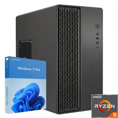 Produktbild von AMD Ryzen 5 - 16 GB DDR4 - 500 GB SSD - WLAN - Bluetooth - Windows 11 Pro (COMPUGEAR X401-40497)