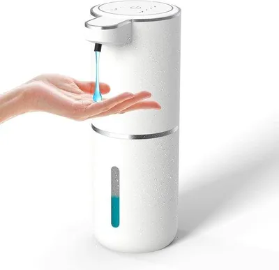 Productafbeelding van Famanu Automatische Zeepdispenser 380 ml - Contactloos, oplaadbaar en verstelbaar, geschikt voor badkamer en keuken