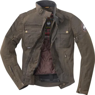 Produktbild von Merlin Barton II Motorrad Wachsjacke, oliv, 2XL