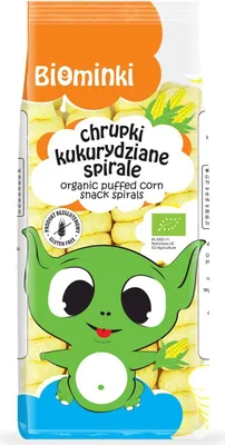 Obrázok produktu pre KUKURIČNÉ DRVKY BEZLEPKOVÁ ŠPIRÁLA60 g - BIOMINKI