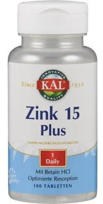 Obrázek produktu pro Zinek 15 Plus Kal tablety 100 kapslí
