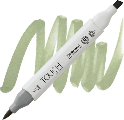 Obrázek produktu pro Lihová fixa TOUCH oboustranná Brush & Chisel, GY232 Grayish green pale
