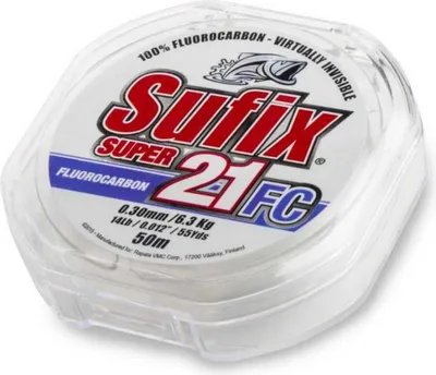 Produktbild von Sufix Super 21 Flurocarbon 50 M Durchsichtig 0.180 mm Durchsichtig 0.180 mm