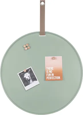 Produktbild von Present Time - Memoboard Perky - Grau/Grün - 50cm
