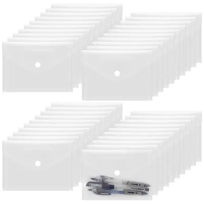 Imagen del producto de Fundas transparentes A6, de PVC, 50 unidades, para documentos