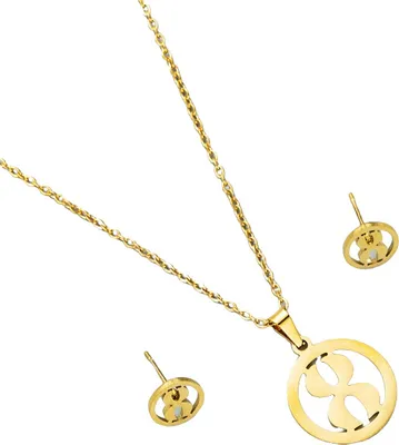 Produktbild von Set AV-21199 - Golden Schmuckset für Damen KP21199