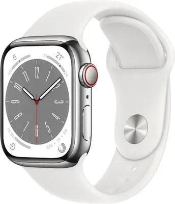 Produktbild von Apple Watch Series 8, OLED, Touchscreen, 32 GB, WLAN, GPS, 42,3 g
