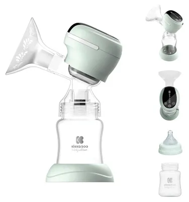 Obrázek produktu pro Elektrická odsávačka mateřského mléka Kikkaboo Leia Plus, paměťová funkce, LED dotykový displej svítí zeleně