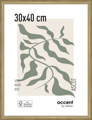 Produktbild von accent by nielsen Holz Bilderrahmen Ascot, 30x40 cm, Gold