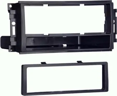 Image de Façade d'autoradio 1 DIN avec vide poche compatible avec Chrysler/Dodge/Jeep/Lancia/VW