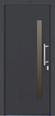 Produktbild von Haustür Maia Kiefer lackiert anthrazit 1000 x 2000 mm DIN rechts