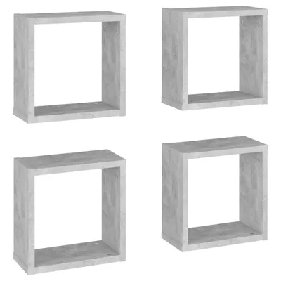 Produktbild von Würfelregale 4 Stk. Betongrau 30x15x30 cm